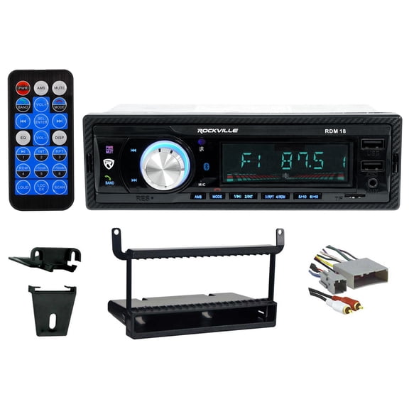 Rockville RDM18 Bundle: In-Dash Bluetooth AM/FM MP3 USB Digital Media Receiver, Kenwood KDC-118 CD Receiver, Metra 99-5802 Ford 1995-2006 Single DIN Install Kit, 3-items