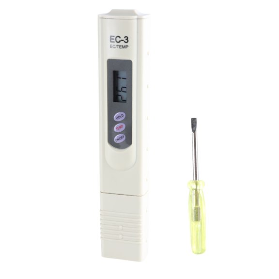 Digital Meter 1-9990S Handheld Electrical Conductivity Tester & Temperature Measuring Meter Portable Testing Pen