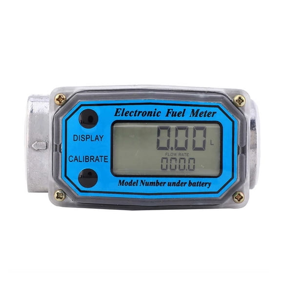 Digital Meter 15-120L Fuel Tester, NPT Indicator Sensor Counter For Measuring Gasoline Kerosene ,Clear Reading