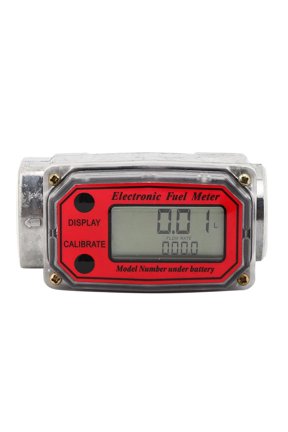 Digital Meter 15-120L Fuel Tester, NPT Indicator Sensor Counter For Measuring Gasoline Kerosene ,Clear Reading