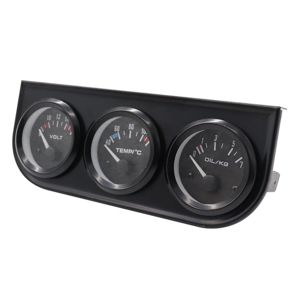 Digital Meter,Oil Pressure 3 In 1 Water Temperature Voltmeter Temperature Voltmeter 3 Pressure Water Temperature 52mm Kit Oil In 1 Car Huiop Kit 52mm Kit Buzhi 52mm Rookin Ktoo