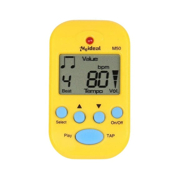 Digital Metronome, Mini Professional Clip on Digital Tempo Metronome, LCD Electronic Small Digital Metronome, Mini Pocket Metronome for Guitar Piano Drum and All Instruments