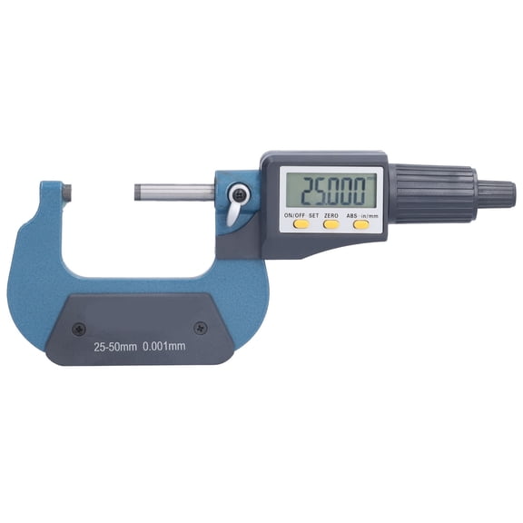 Digital Micrometer 0.00005 inch / 0.001 mm Resolution Thickness Measuring Tool High Precision Electronic Gauge Caliper 1-2 inches / 25-50 mm for Industrial Engineering