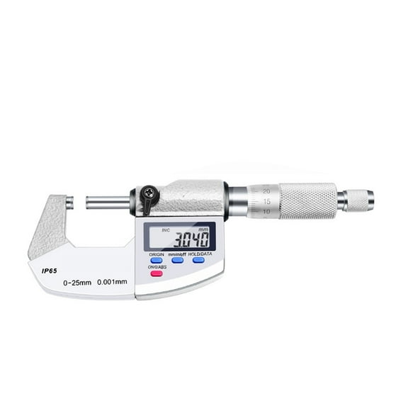 Digital Micrometer High Precision Outer Diameter Wall Thickness Caliper 0.001 Waterproof Electronic 0-25-50mm ,Easy to Use