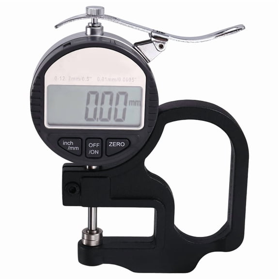 Metal Digital Micrometer Thickness Gauge 0.01mm Caliper for Paper, Fabric, Metal - 1 Piece