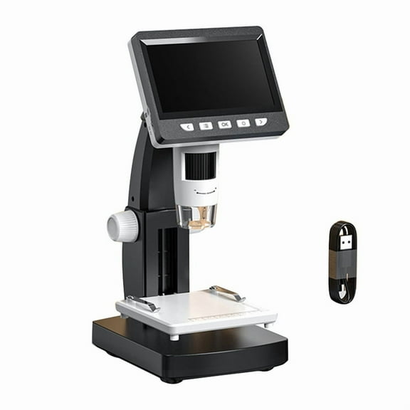 Digital Microscope 4.3Inch IPS 1000X Zoom HD1080P Professional Electronic Metal Stand y5213