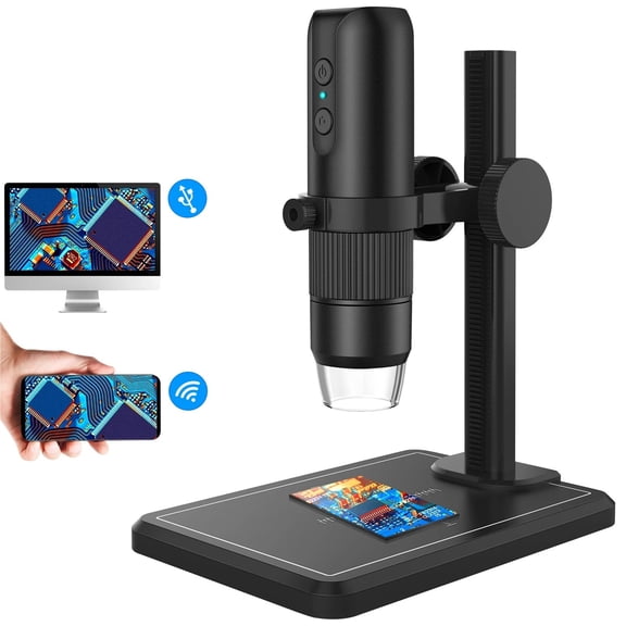 Digital Microscope Professional USB With 8 LEDS Endoscope 1600X Zoom Camera Magnifier For Cell Phone PC Coin Soldering Tools ,High Clarity