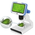thumbnail image 1 of Digital Microscope with 5 Inch LCD Screen - 12 Slides & 1080P HD for Home Science Education, USB Powered, 1 of 6