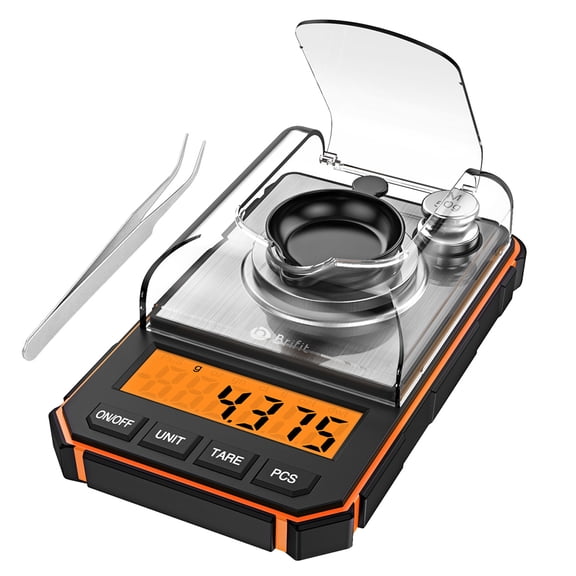 Digital Milligram Scale 50g/0.001g, Compact Mg Scale Brifit Electronic Digital Scale 0.001g/50gMini Scale Precision Professional Pocket Scale Milligram with 50g Calibration Weights