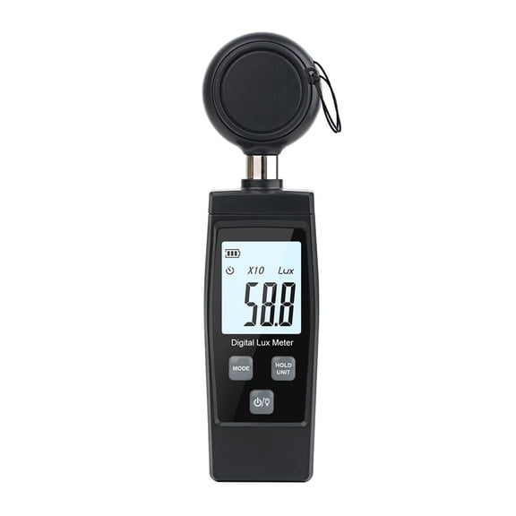 Digital Mini Lux Meter 0-200000 Lux Handheld Illuminometer High Accuracy Luminometer Photometer Lux/FC Measure Tester