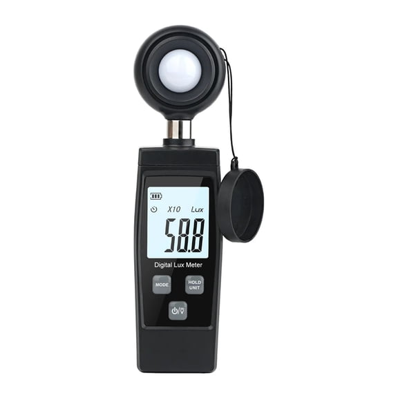 Digital Mini Lux Meter LCD Display Handheld Illuminometer 0-200000 Lux Luminometer High Accuracy Lux/FC Measure Tester ,High Precision