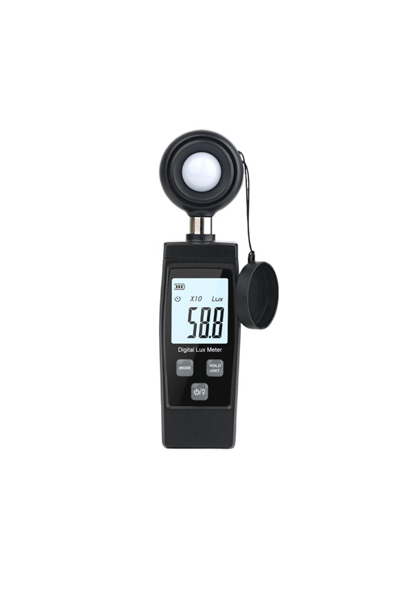 Digital Mini Lux Meter LCD Display Handheld Illuminometer 0-200000 Lux Luxmeter High Accuracy Light Meter Lux/FC Measure Tester ,Long time use