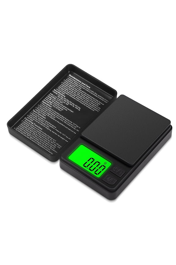 Digital Mini Pocket Scale, Gram Jewelry Gold Scale 1000g*0.01,Kitchen Food Scale Black for Power Gold Coin
