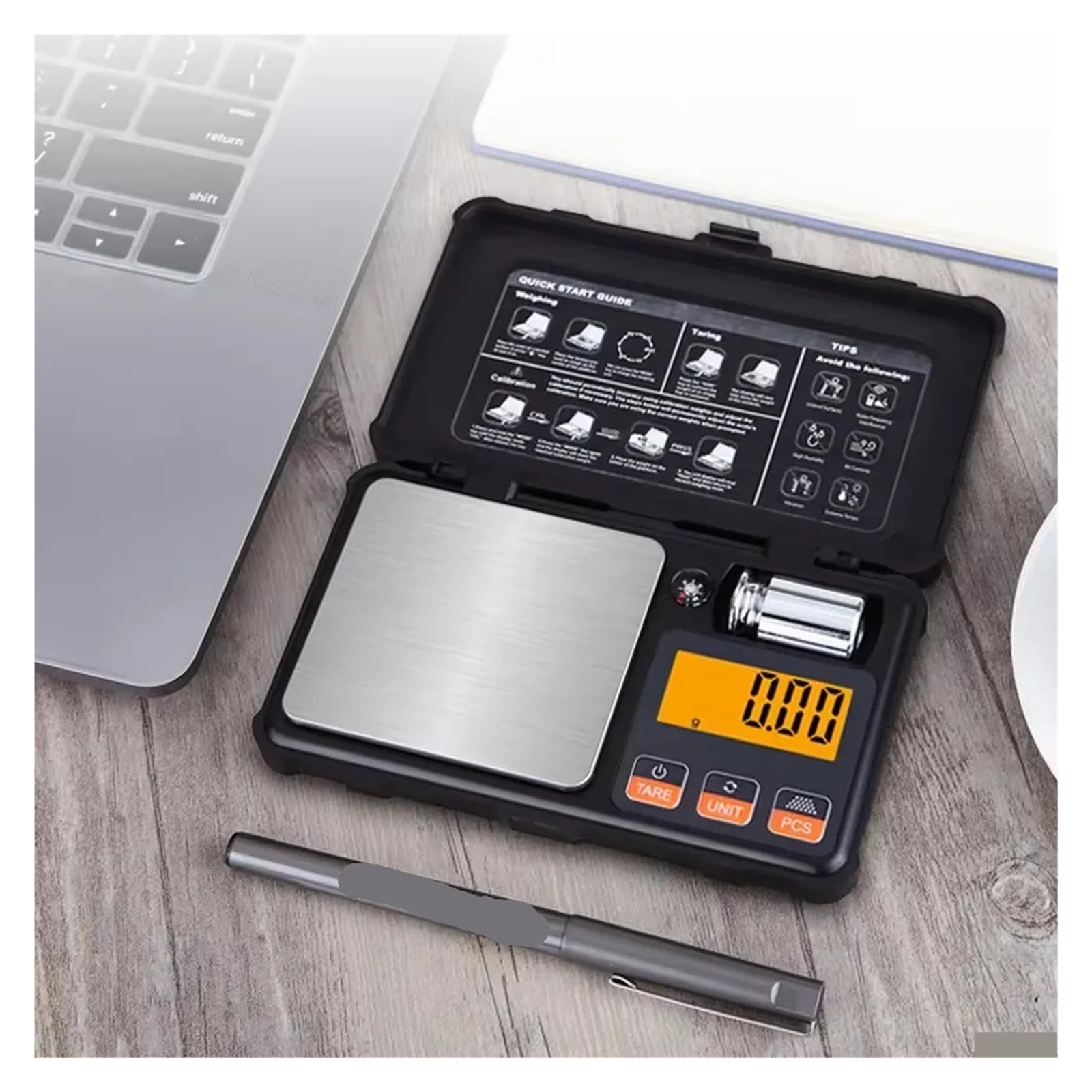 Digital Mini Scale High Precision Pocket Electronic Scale Balance Scale Gold Jewelry Carat  Scales