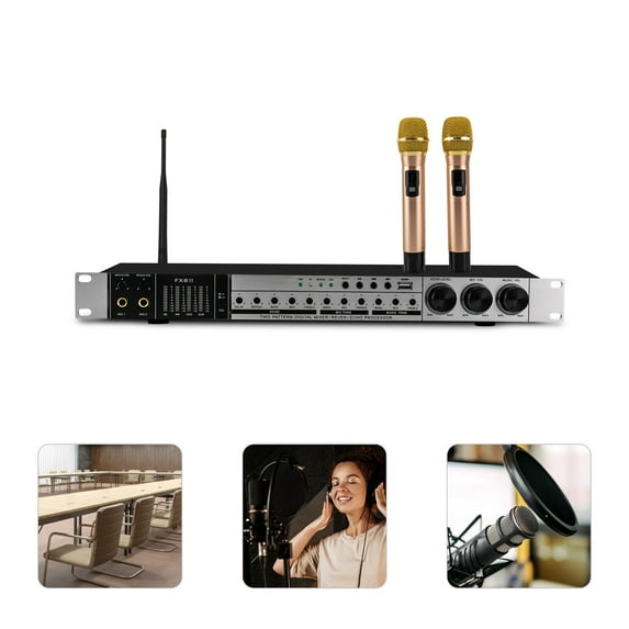 Digital Mixer Microphone KTV Karaoke Audio Processor USB / Bluetooth Input Audio