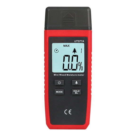 Digital Moisture Meter Water Leak Detector Moisture Tester Pin Type Backlit LCD Display with Data Hold /Min Display