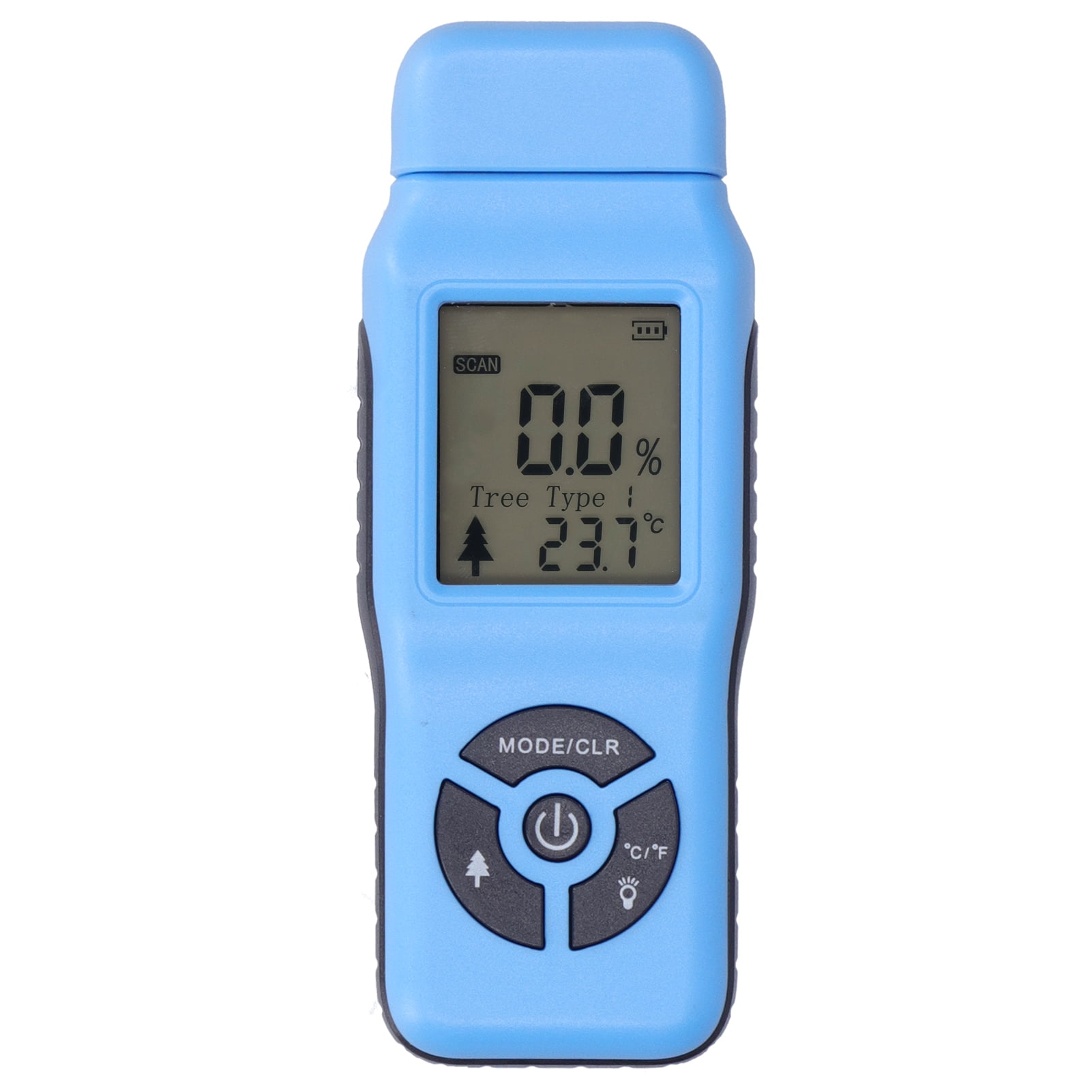 Digital Moisture Tester Portable Hand Held LCD Wood Timber Humidity Detector Accessory(Blue
