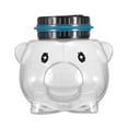 Digital Money Box Transparent Digital Counting Money Box Cartoon Pig Shape Piggy Bank