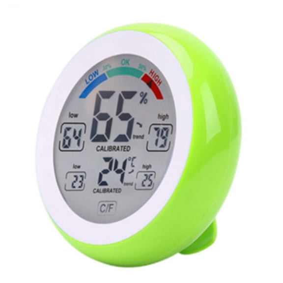 Digital Monitor Hygrometer Thermometer Indoor Room Home Temperature Humidity Monitor for Home Office Baby Room Green