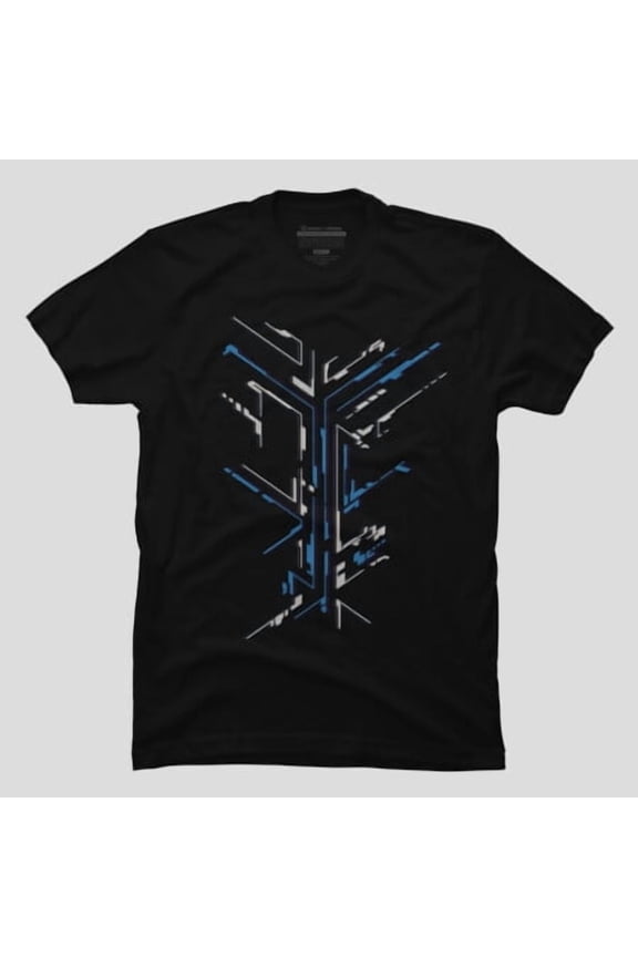 Digital Move Abstract Tech Motion Graphic T-shirt M2983167, Up to Size 5XL