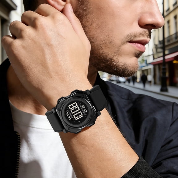 Digital Multifunctional Waterproof Electronic Watch - , Stopwatch, Luminous Display, Calendar, Durable Design, Comfortable Strap, Everyday Outdoor Use