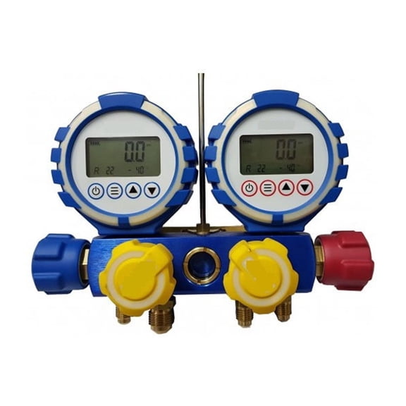 Digital Multigas Manifold Gauge Refrigeration Tools VDG-4-S1 With High Vacuum Hose ,Portable