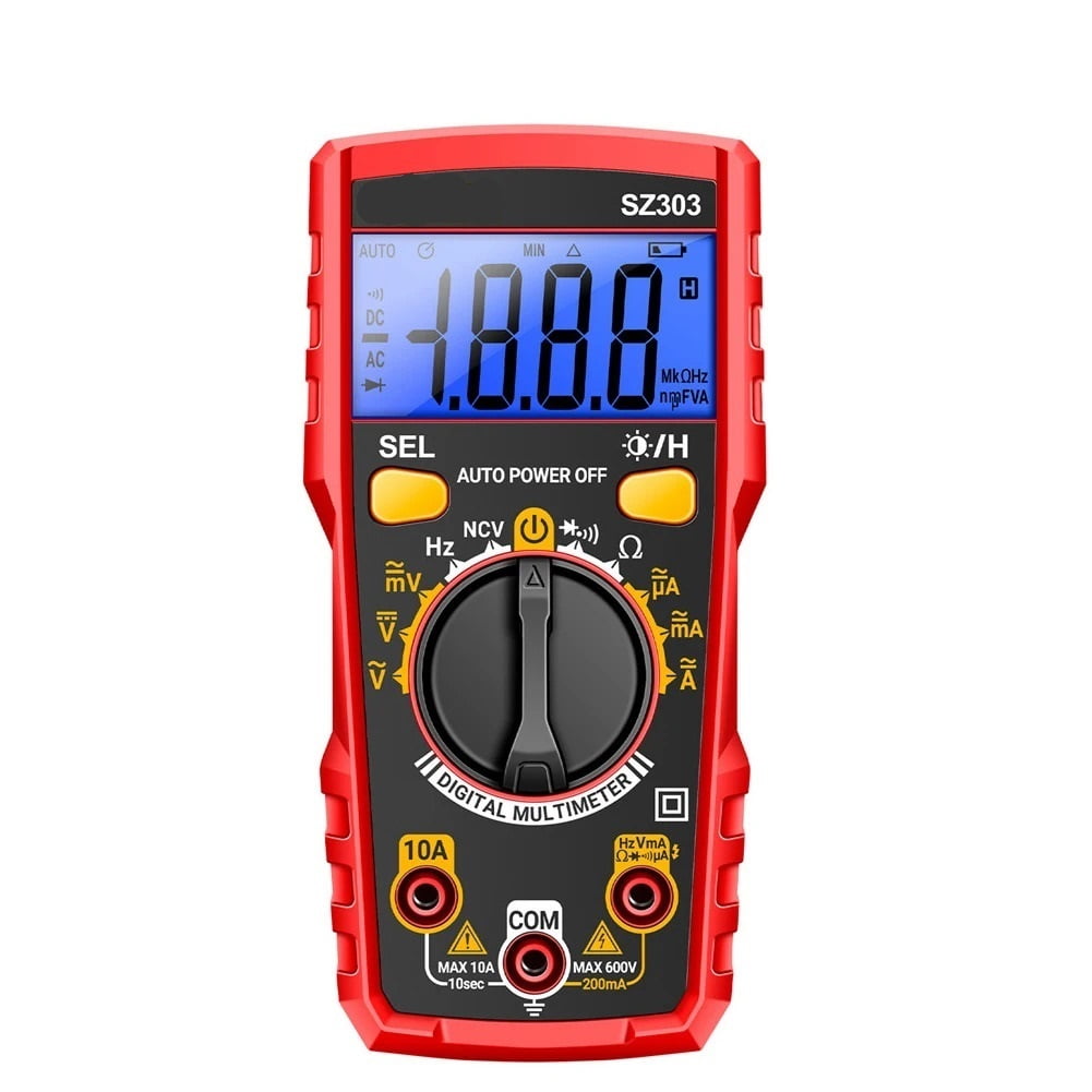 Digital Multimeter 1999 Counts Voltage Current Meter Meter Diode Resistance Frequency Tester