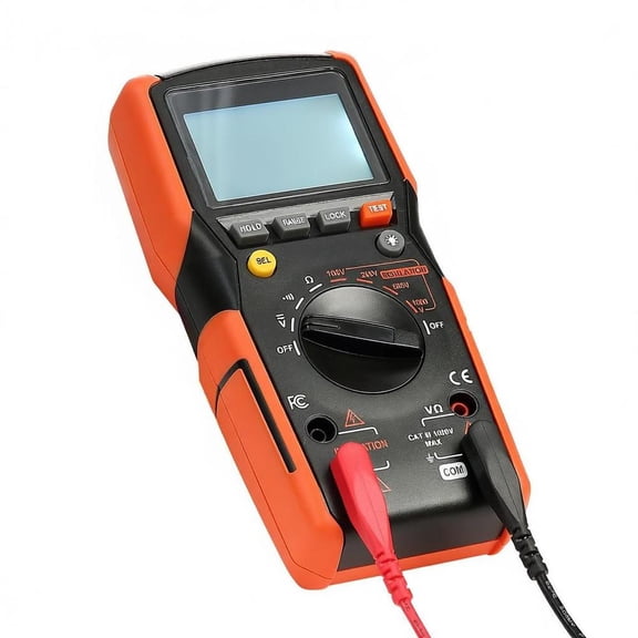 Digital Multimeter 4000-Count Trms Voltmeter Ohmmeter 1000V Ac/Dc Voltage Tester with Auto/Manual Range