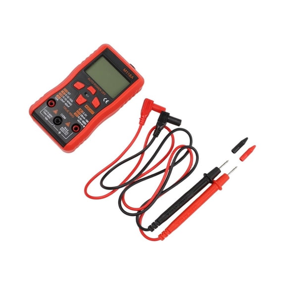 Digital Multimeter 6000 Counts Auto Range With NCV Detection Backlit LCD Flashlight Anti-Burn Fuse Silicone Case Stand AC DC Voltage Current Resistance Testing