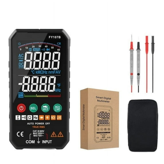 Digital Multimeter AC DC Voltage 6000 Counts True RMS Voltmeter Auto-Ranging Tester Non-Contact Voltage Detection Tools ,Accurate and Speed
