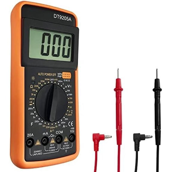 Digital Multimeter AC DC Voltmeter Ohm  Amp Tester Resistance Capacitance Diode HFE Tester