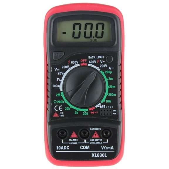 Digital Multimeter,Ac/Dc Voltage,Dc Current,Resistance,3 In 1 for Electricians