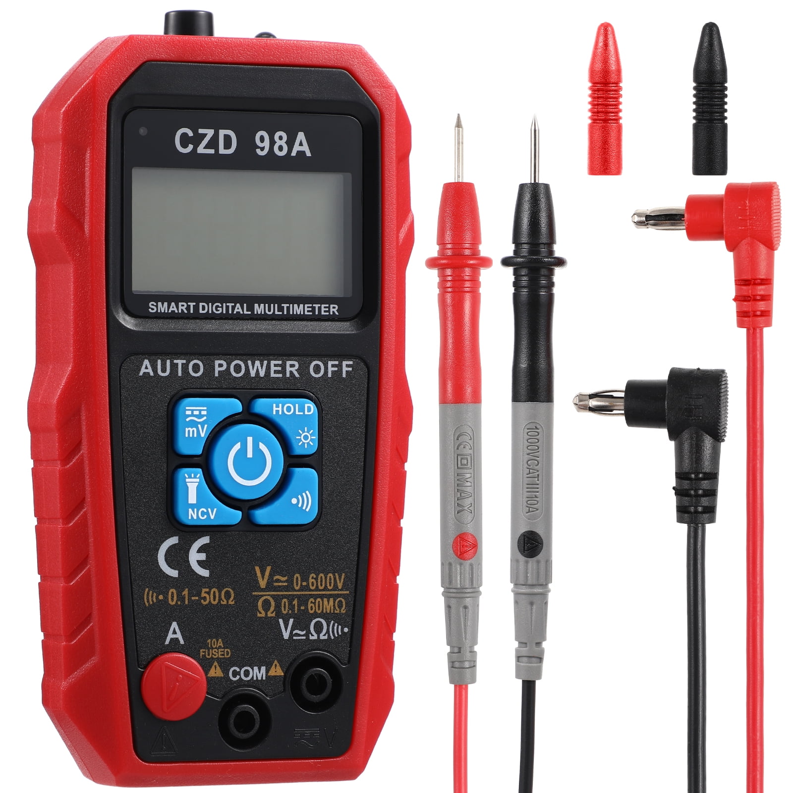 Digital Multimeter Auto Ranging Intelligent Voltage Meter Current Meter ...