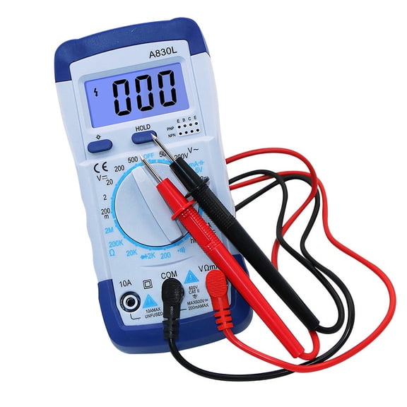 Digital Multimeter, Auto Ranging, Voltages, Current,Resistance Continuitys NCV Live with Data Hold Auto Shut Offs