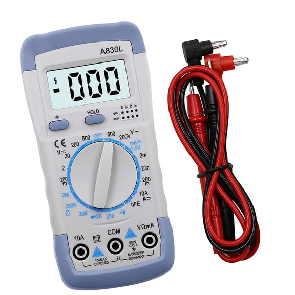 Digital Multimeter Auto Ranging Voltmeter Ohms Tester for Voltages Resistance Continuitys NCV Live