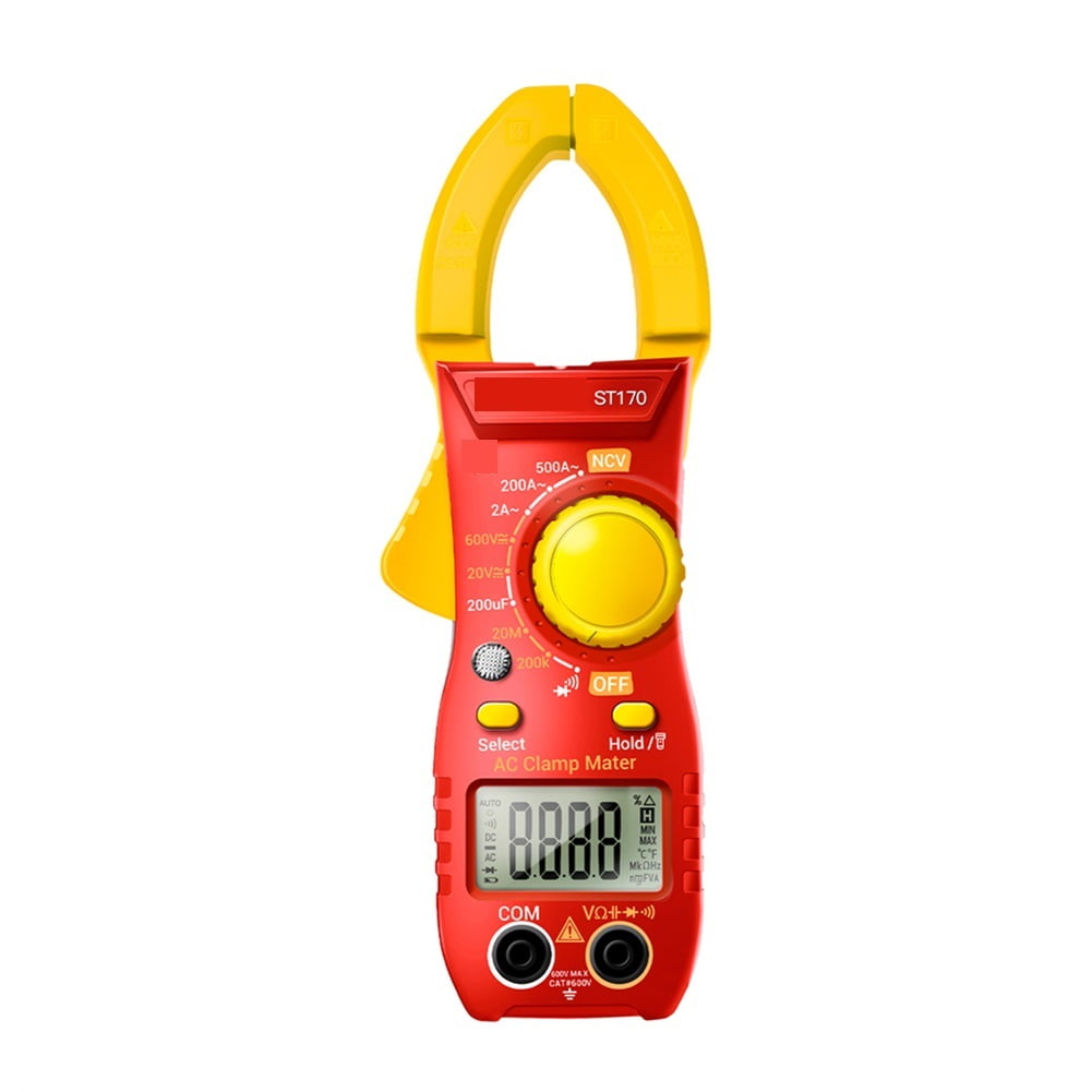 Digital Multimeter Backlit Display Current Voltage Resistance Capacitance Tester Clamp Meter NCV ,High&Low Sensitivity