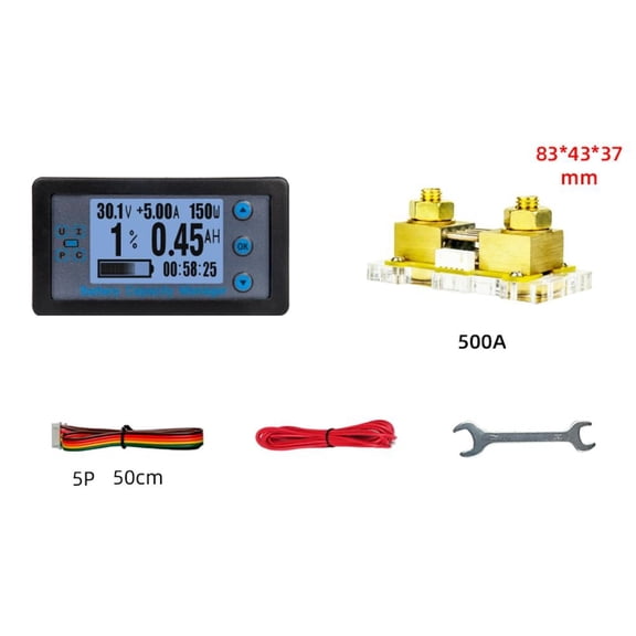 Digital Multimeter Battery Tester 8120V for Voltage Current Analysis with Shunt