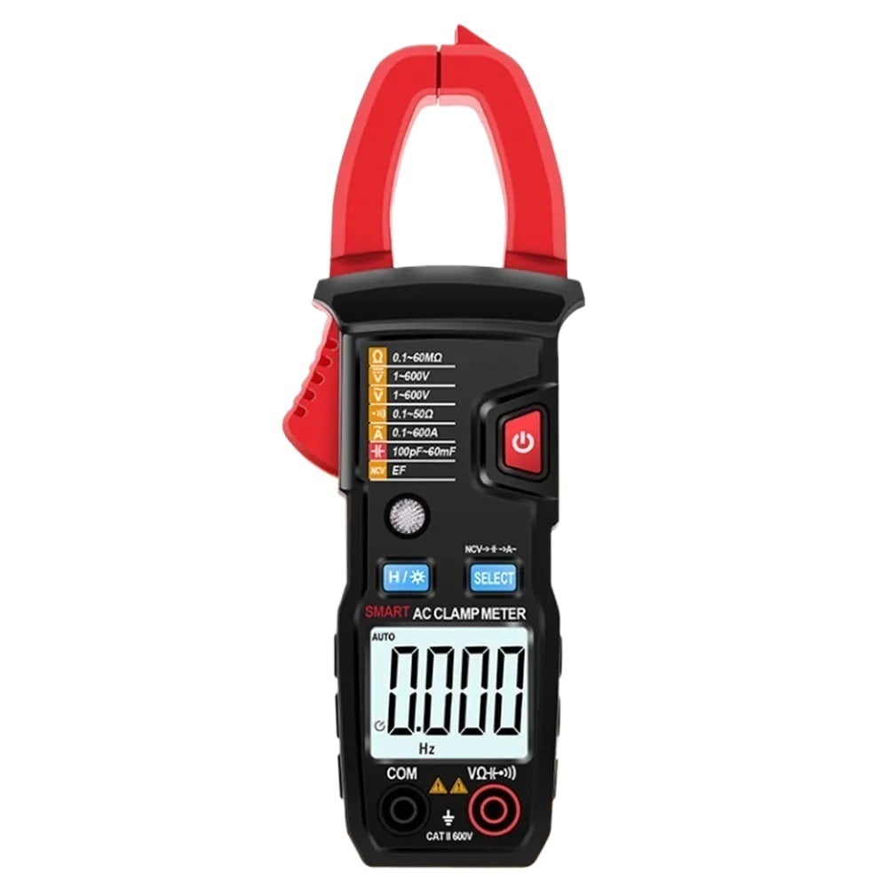 Digital Multimeter Capacitance Ohm Diode Tester 1999 Counts Clamp Meter Current Voltage Tester NCV ,High&Low Sensitivity