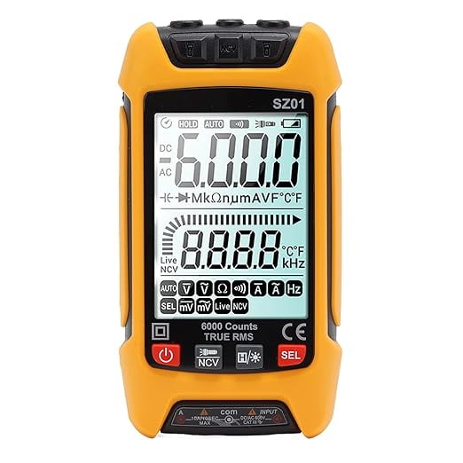 Digital Multimeter, DC AC Voltmeter, High Accuracy Automatic Fire ...