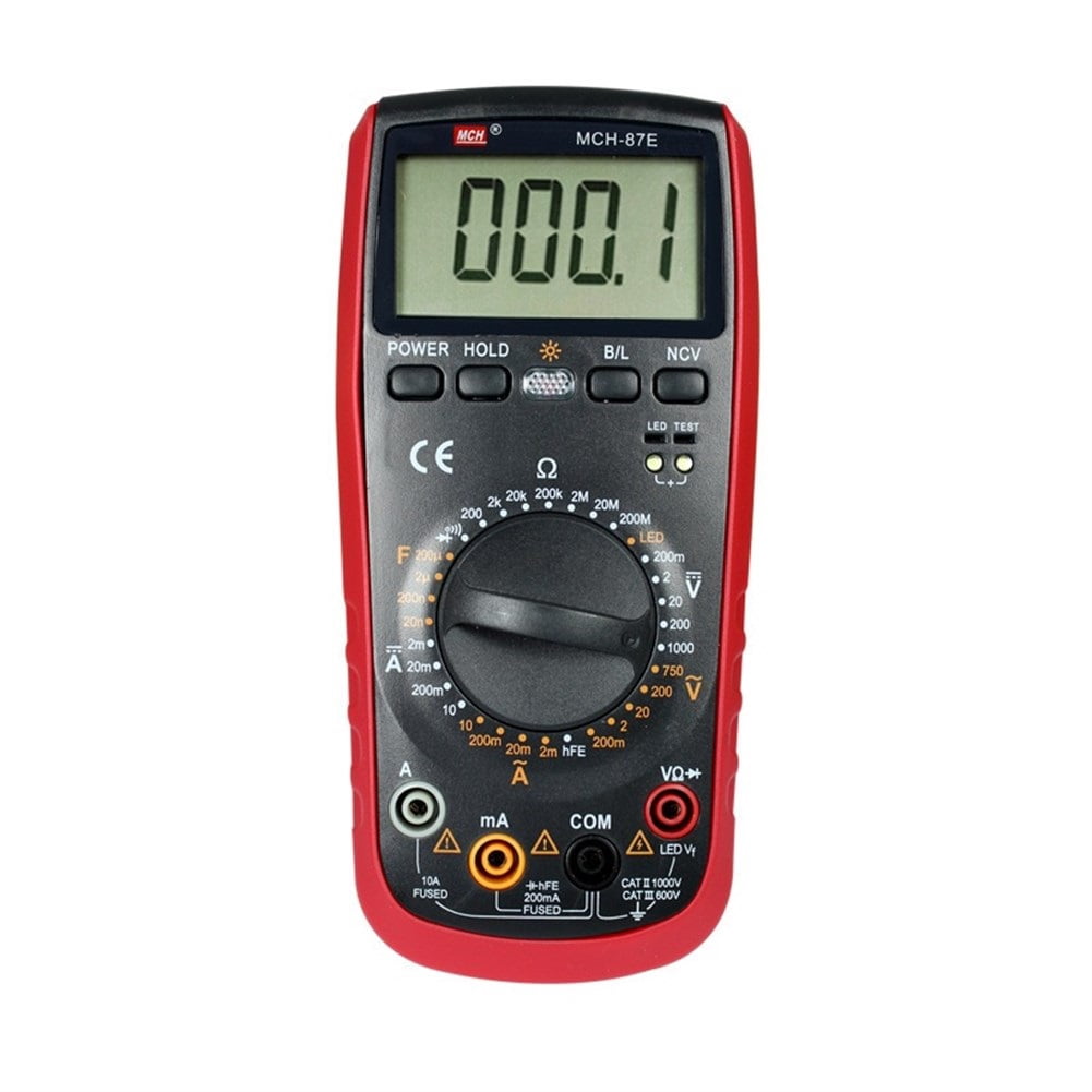 Digital Multimeter Handheld Multimeter High Precision Range Multimeter Portable Buzzer Alarm