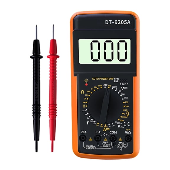 Digital Multimeter High Accuracy 1999Counts LCD Display For Voltages Current Resistance Capacitance Measurement Tool