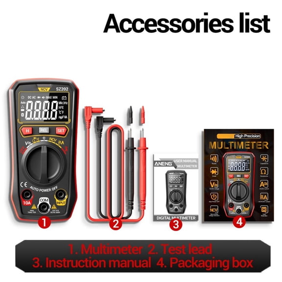 Digital Multimeter High For Precision Maintenance Digital Display Multimeter