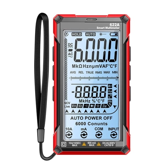 Digital Multimeter Infrared Laser Multimeter with Laser Lamp Voltage Tester for Zero Fire Line Check ,High&Low Sensitivity