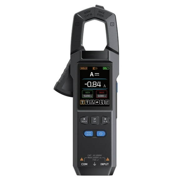 Digital Multimeter Measuring Diode Frequency with Brightness Current Voltages Meter 10000 Counts Clamp Meter