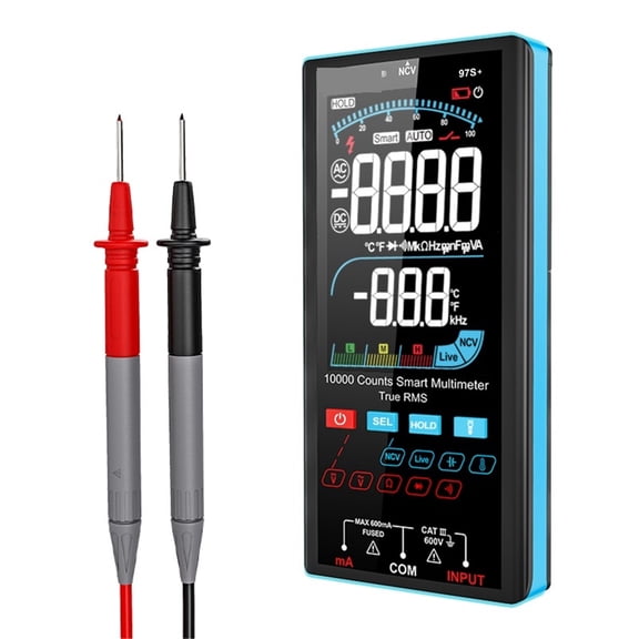 Digital Multimeter Professional AC/DC Current Tester Electric Measurement 9999 Count NCV Temperature Measure Mulit Meter ,Battery Test