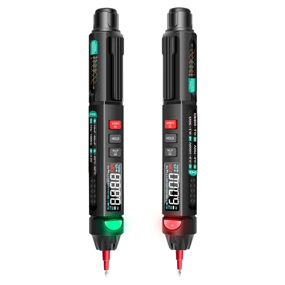 Digital Multimeter,Resistance Diode Continuity (color Lcd Display Ncv With Lcd Display A3008 Pen 6000 Meter Tester With Display Ncv Auto-off Hxber Buzhi Green With phase sequence detection