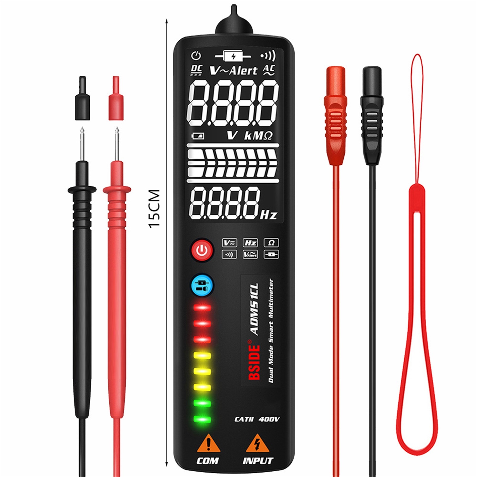 Digital Multimeter Smart LCD Voltage Detector Tester Portable DC AC