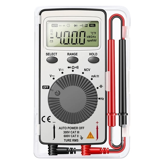 Digital Multimeter Tester Electrical Tester ABS Plastic Multifunctional for Home Repair Work