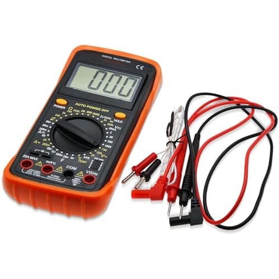 Digital Multimeter Tester Portable Multimeter Multi Testers for Electrical Applications Multi Meter Measures , Current, Resistance, Continuity and Diode (Model AMT32)