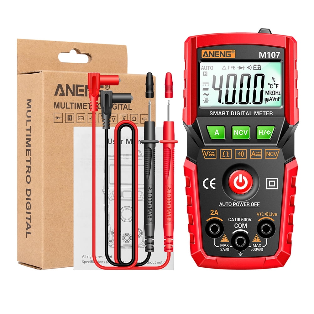 Digital Multimeter Voltmeter Continuity Tester Electric Battery Voltage